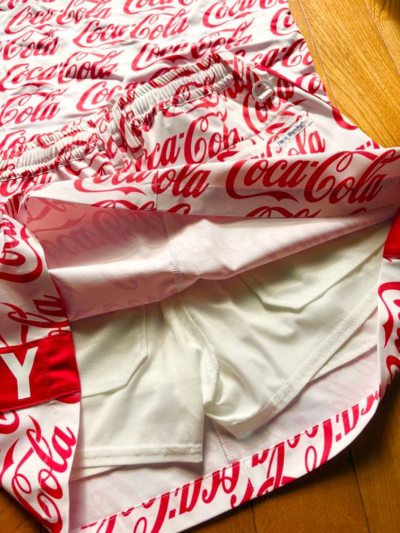 ★美品&激安 ジャックバニーコカコーラ半袖ゴルフウェアセットアップ★