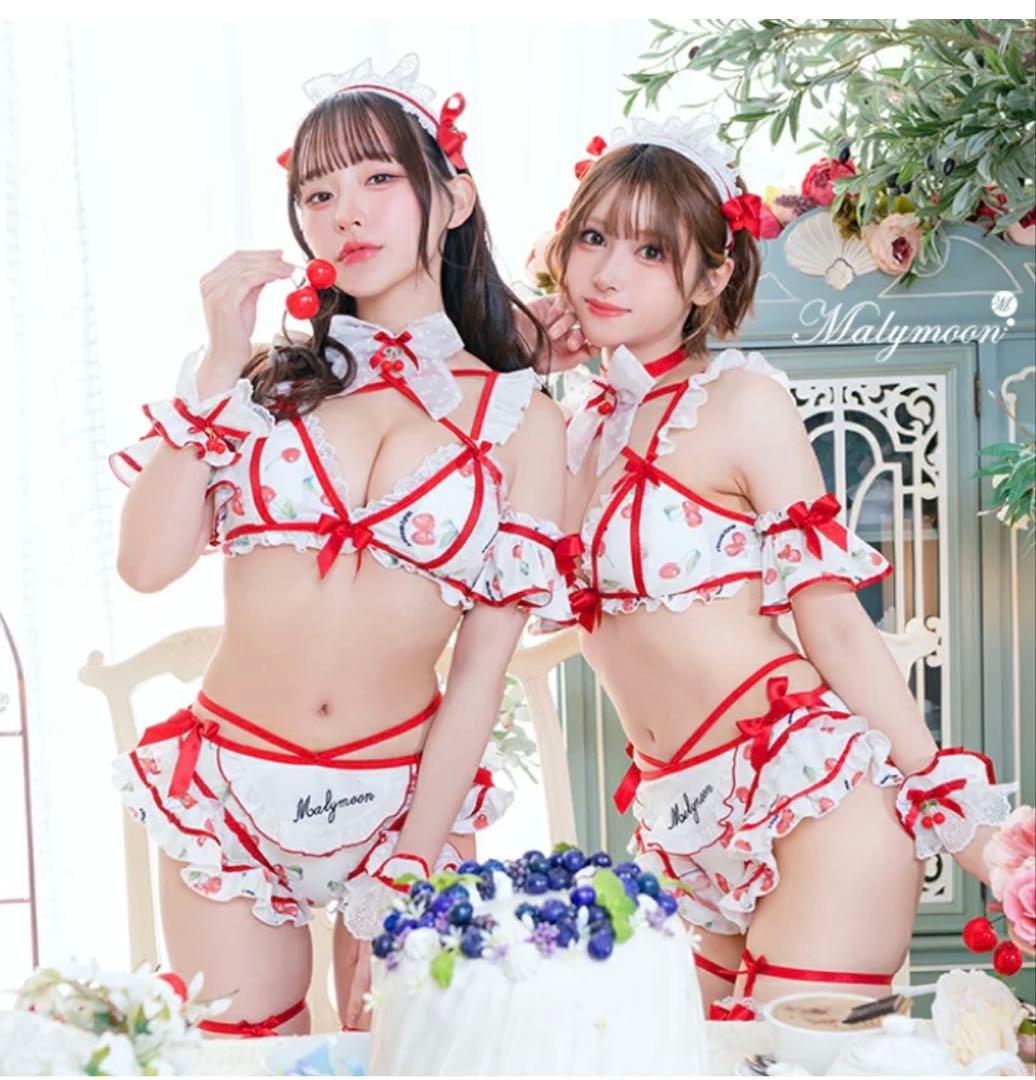 Malymoon メイド服 さくらんぼ　ホイップチェリー水着
