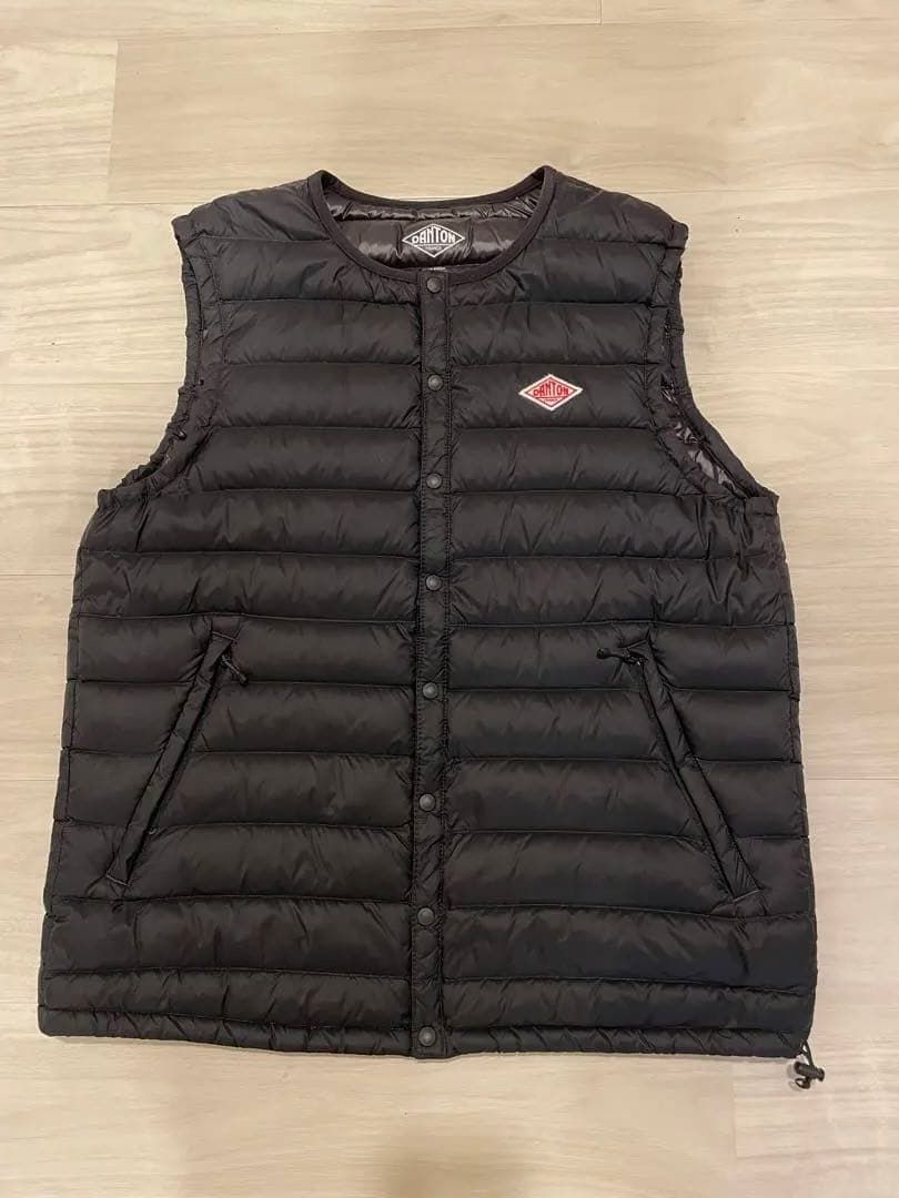 DANTON ブラック ダウンベスト 40