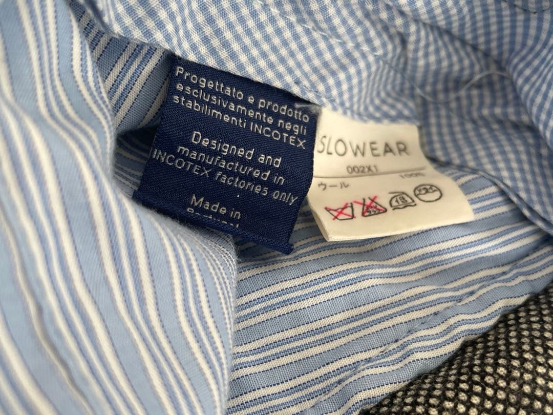 【ビームスF/秋冬春】インコテックス ウールスラックス 48（M〜L）