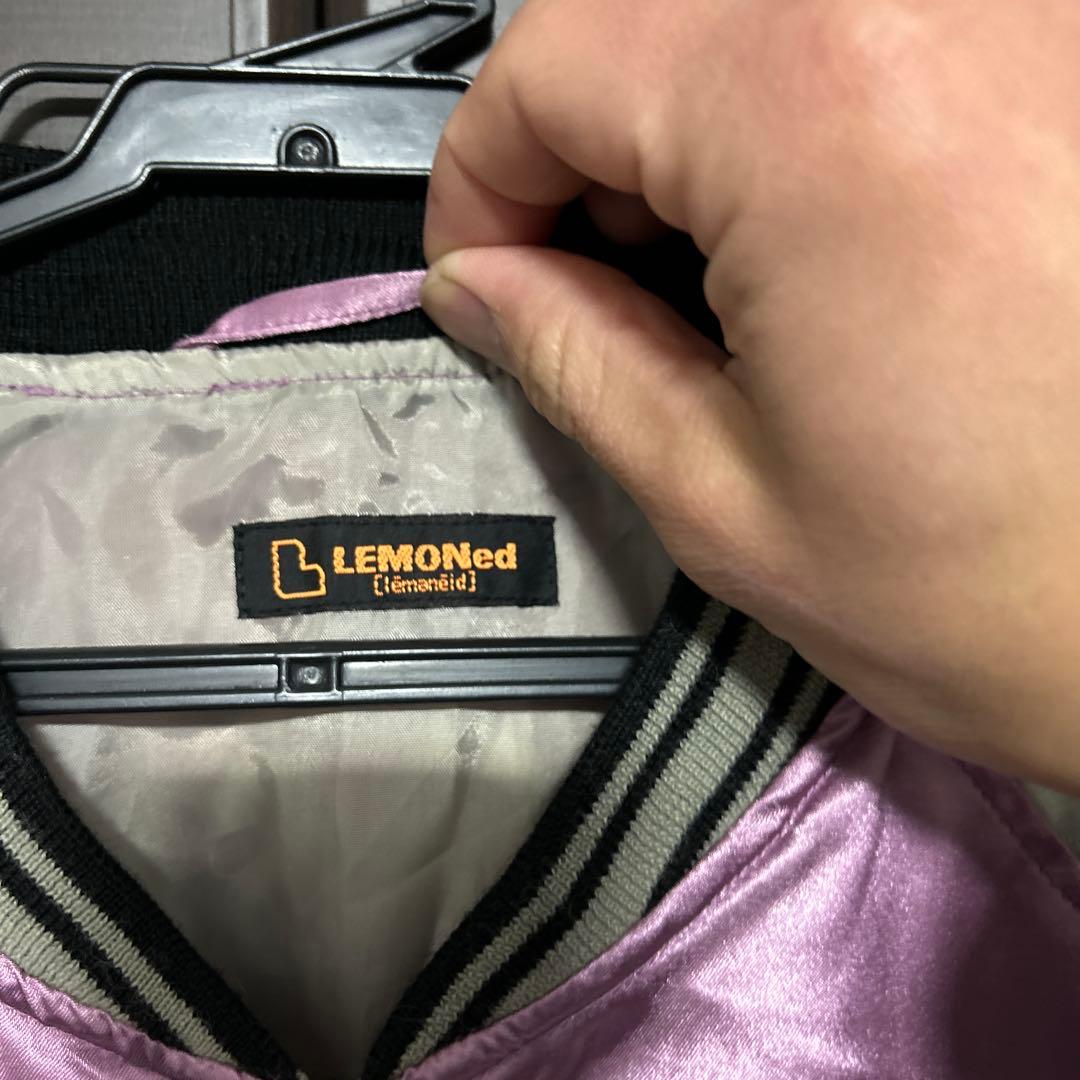 LEMONed ピンク サテン スカジャンhide MUSEUM サイズ フリー