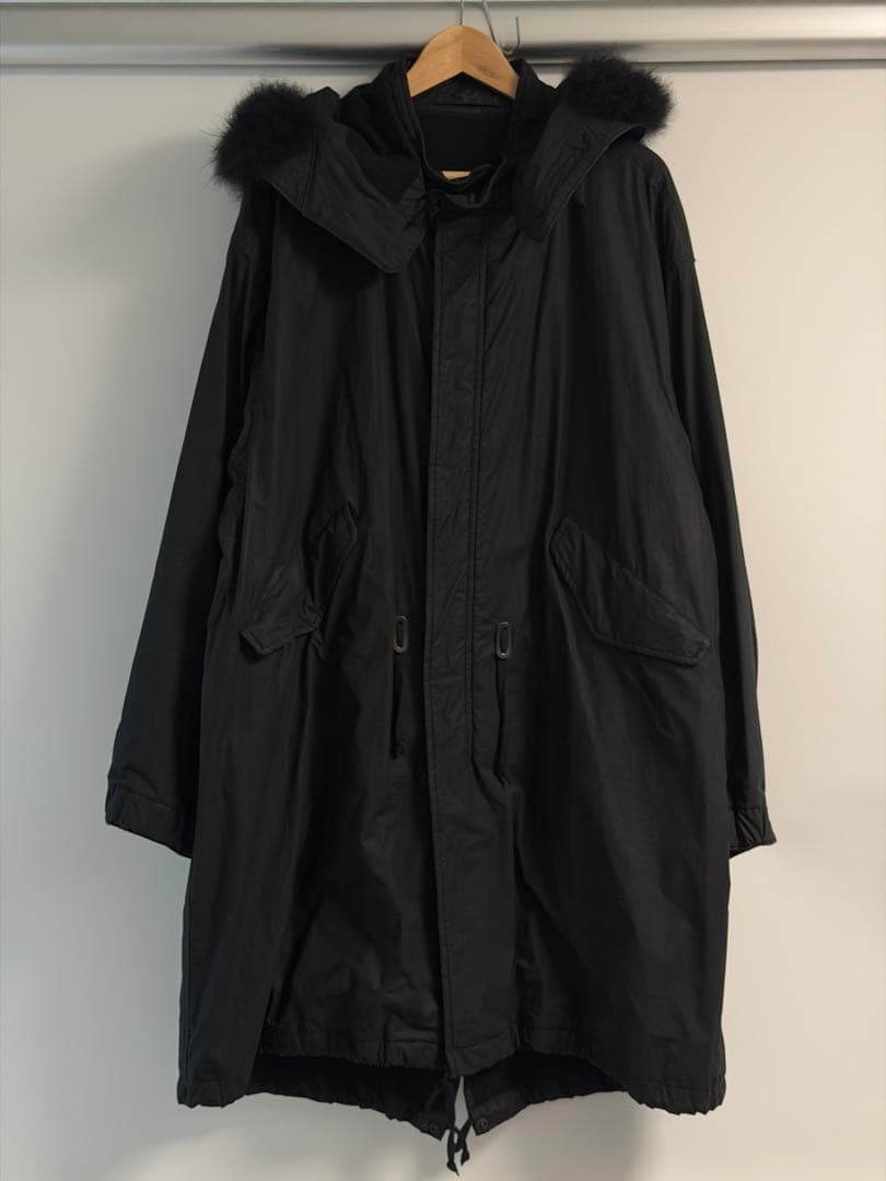 COMOLI コットンナイロン ミリタリー フーデッドコート 2