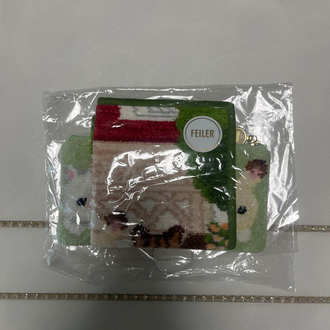 【新品 未使用】フェイラー ×シルバニアファミリー ポーチ　ハンカチセット