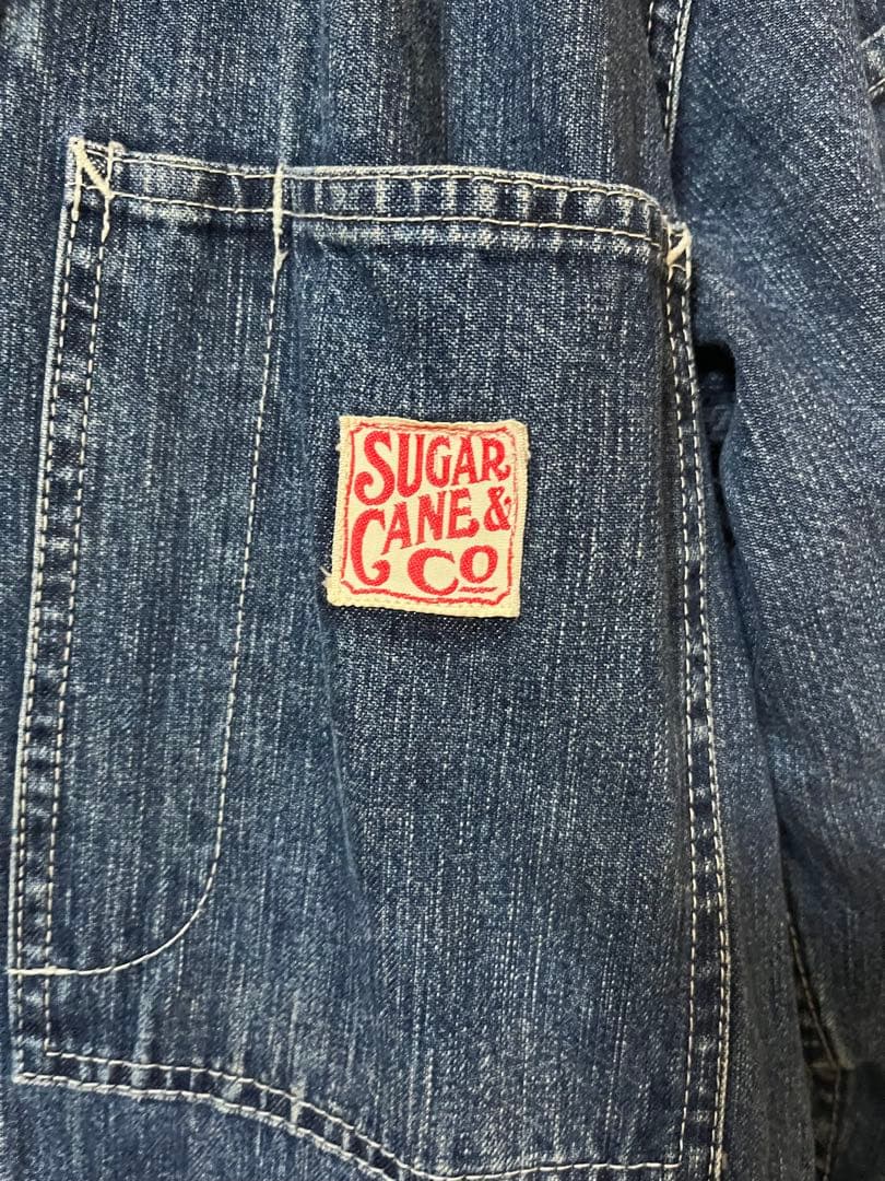Sugar Cane オーバーオール ツナギ　 38 デニムブルー