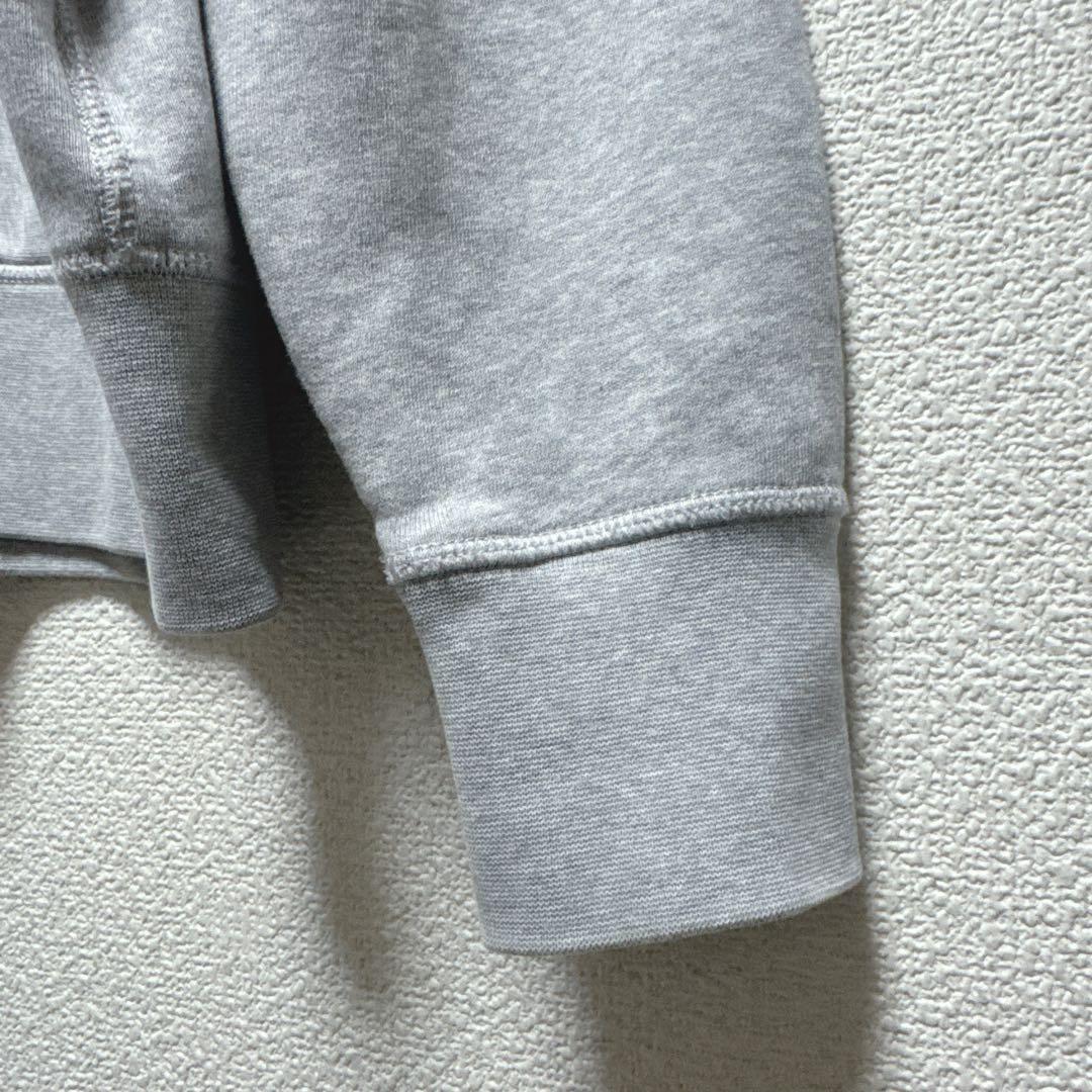 【BURBERRY BRIT】ジップパーカー グレー レディース L 裏起毛