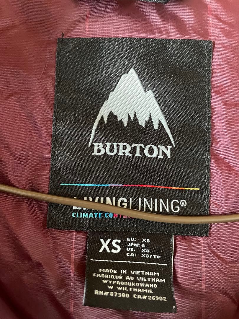 BURTON Living Lining® フード付きジャケット XS ウェア