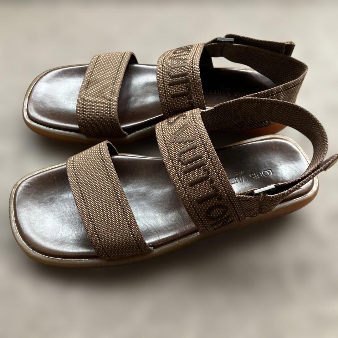 LOUIS VUITTON ブラウン サンダル