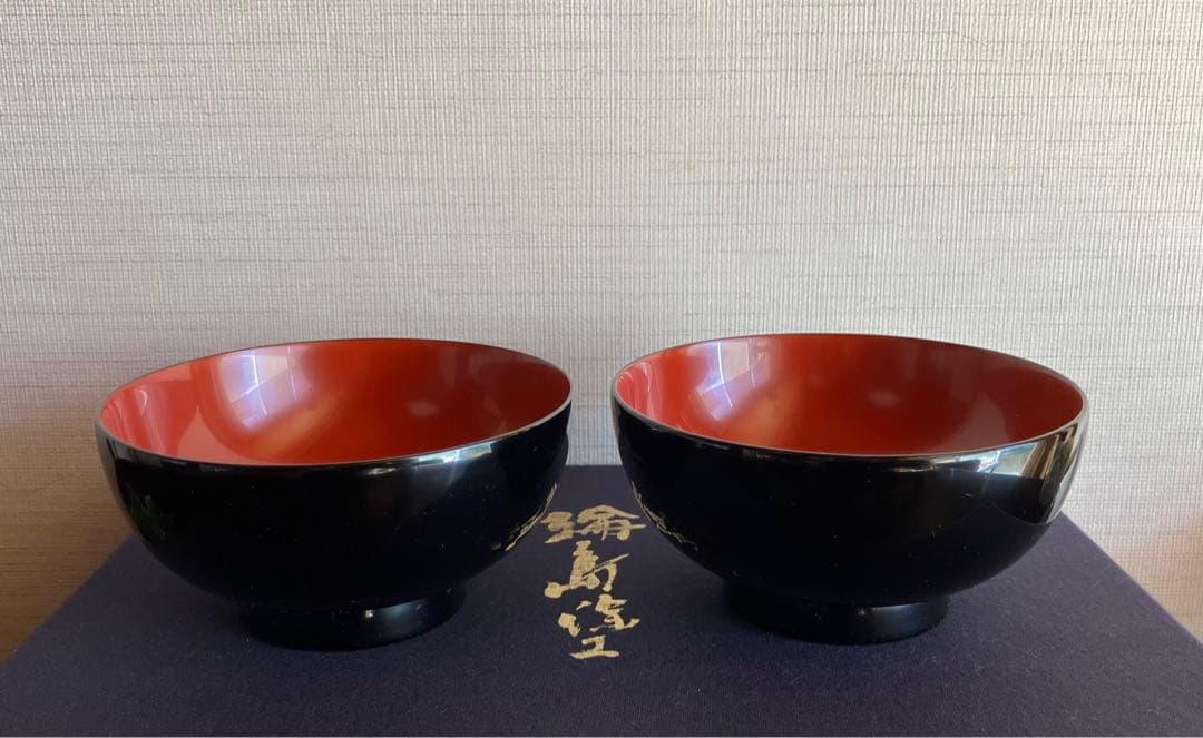 輪島塗　お椀　汁椀　２客