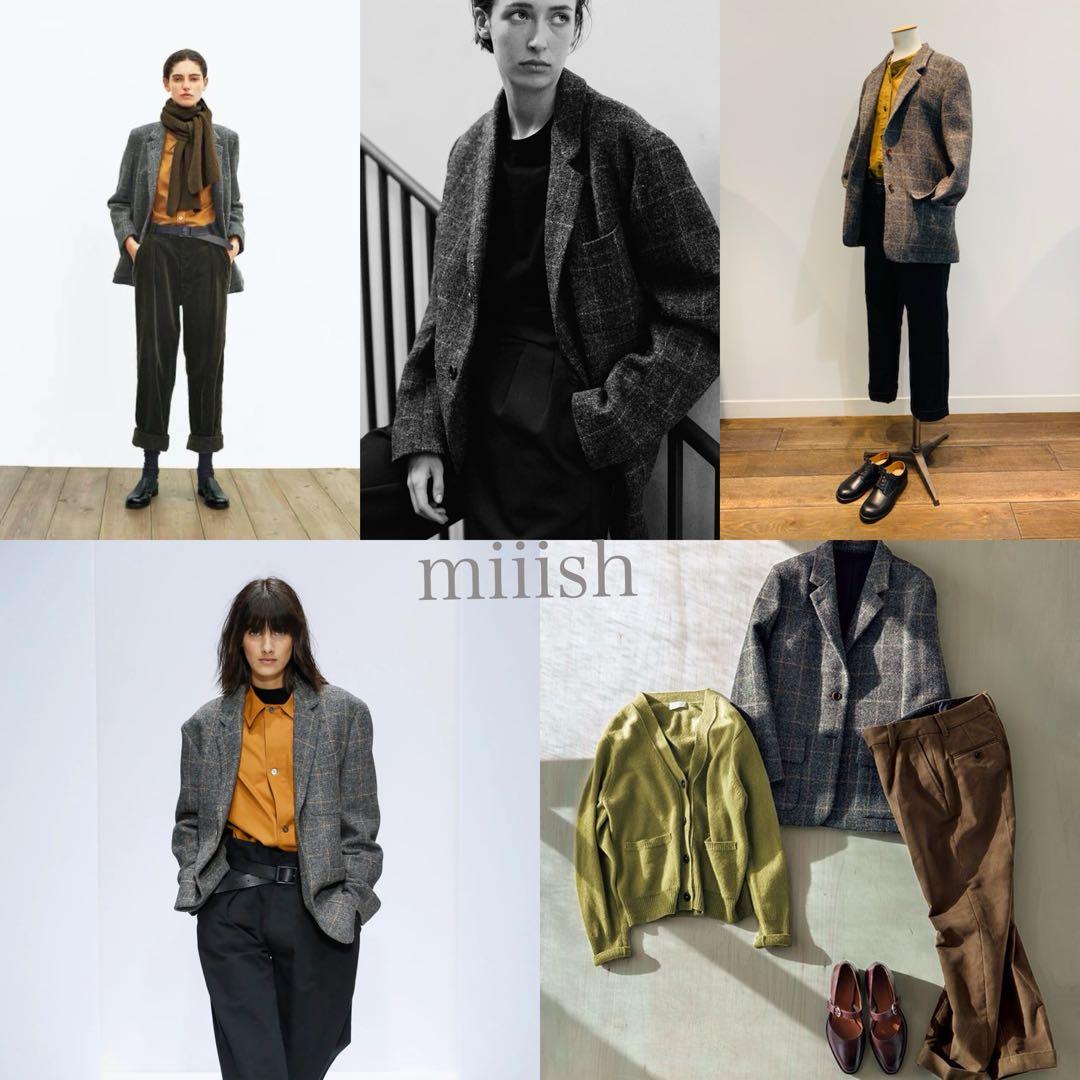 新品 マーガレットハウエル×ハリスツイード ウィンドウペンチェックジャケット