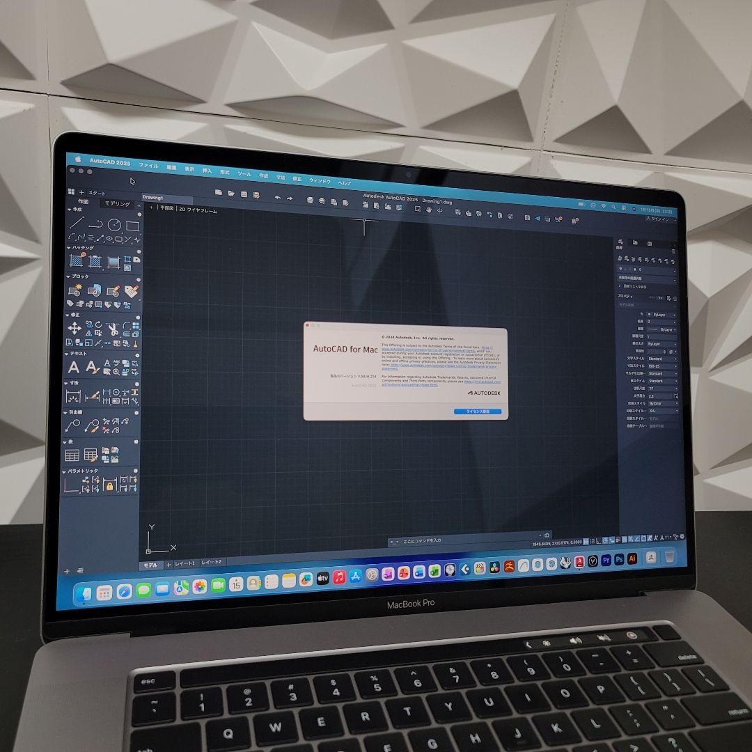 美品 MacBook Pro 16インチ i7 32/512 CAD&3D設計
