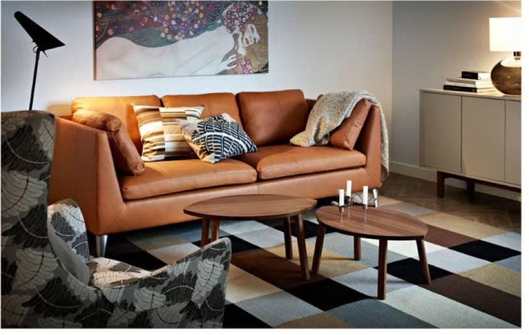 ■送料込■IKEA ストックホルム ローテーブル ウォールナット 木製家具