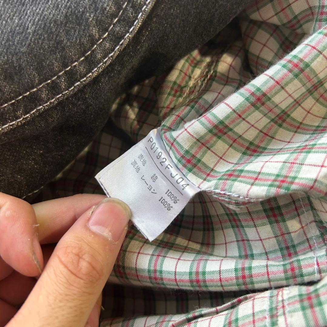 PINK HOUSE ダークデニムジャケット　パッチワーク