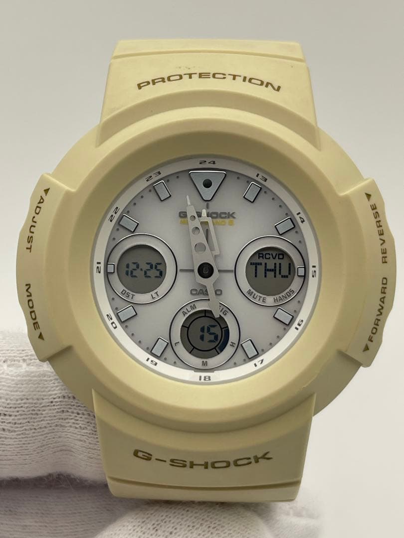 美品 CASIO G-SHOCK AWG-M510SEW-7AJF ベージュ