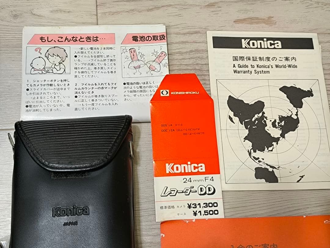 希少☆KONICA/コニカRECORDER ＤＤ24㎜F4ソフトケース純正外箱付