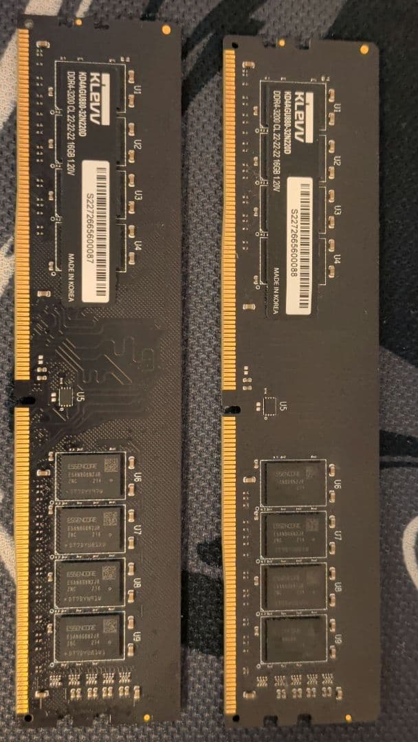 Klevv DDR4‐3200 CL‐22 22 22 16GB