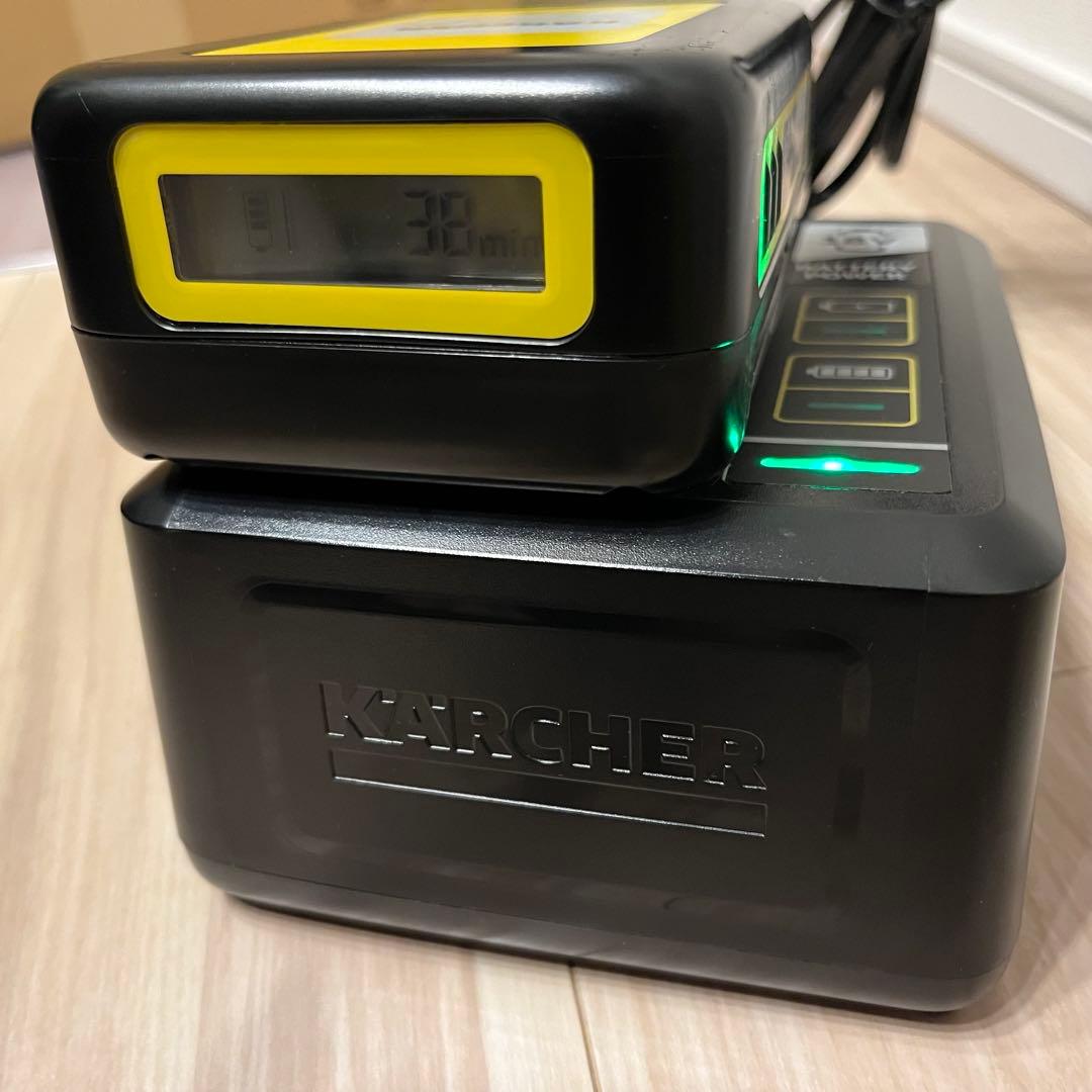 ケルヒャー KHB6 高圧洗浄機・バッテリー・急速充電器・ホース・バケツセット