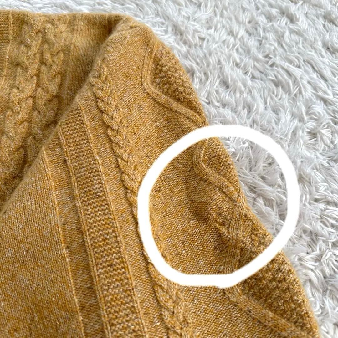 クリスチャンディオールムッシュー カシミヤ100% ケーブルニット セーター