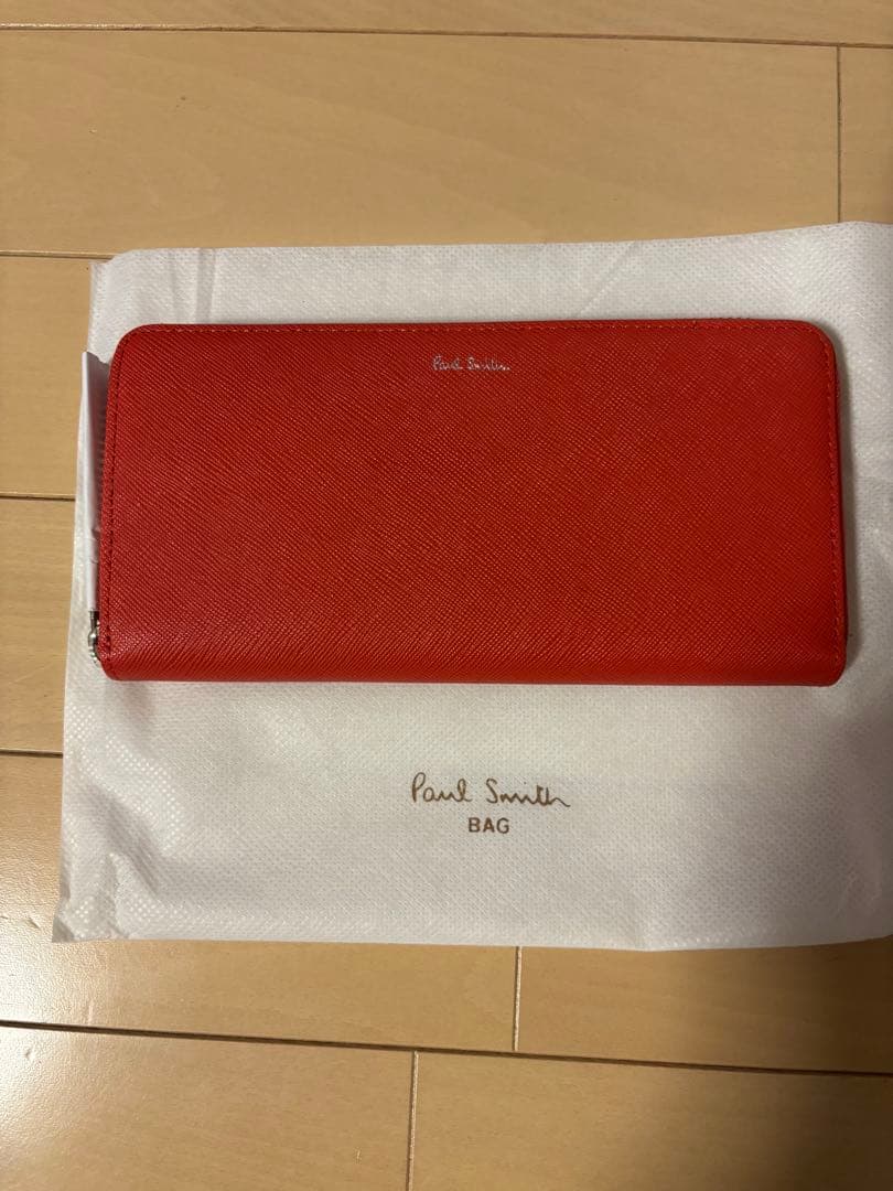 【新品】Paul Smith アーティストストライププラー　ラウンドZIP長財布