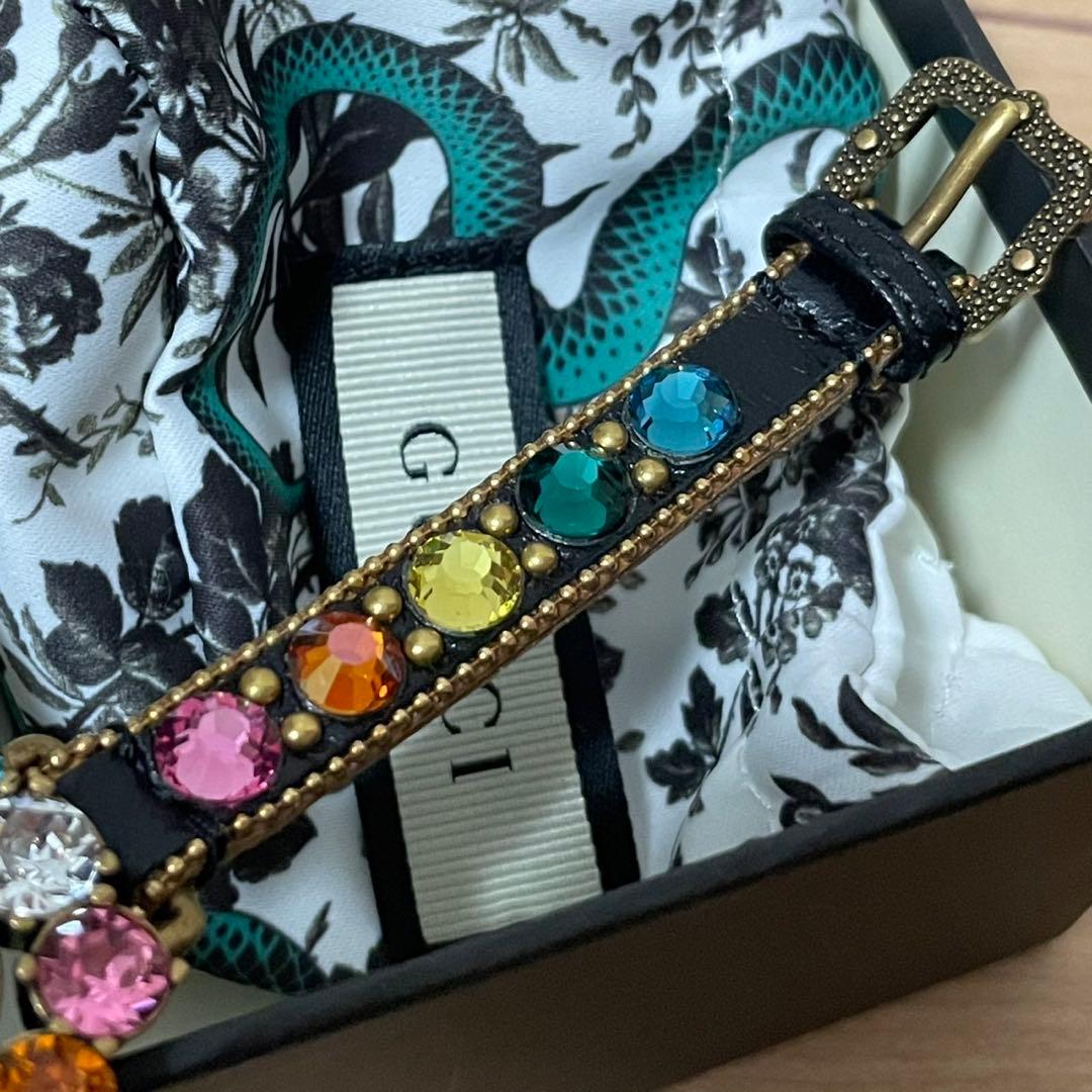 ✨️極美品✨️ GUCCI バングブレスレット マルチカラー GGロゴ 箱付き