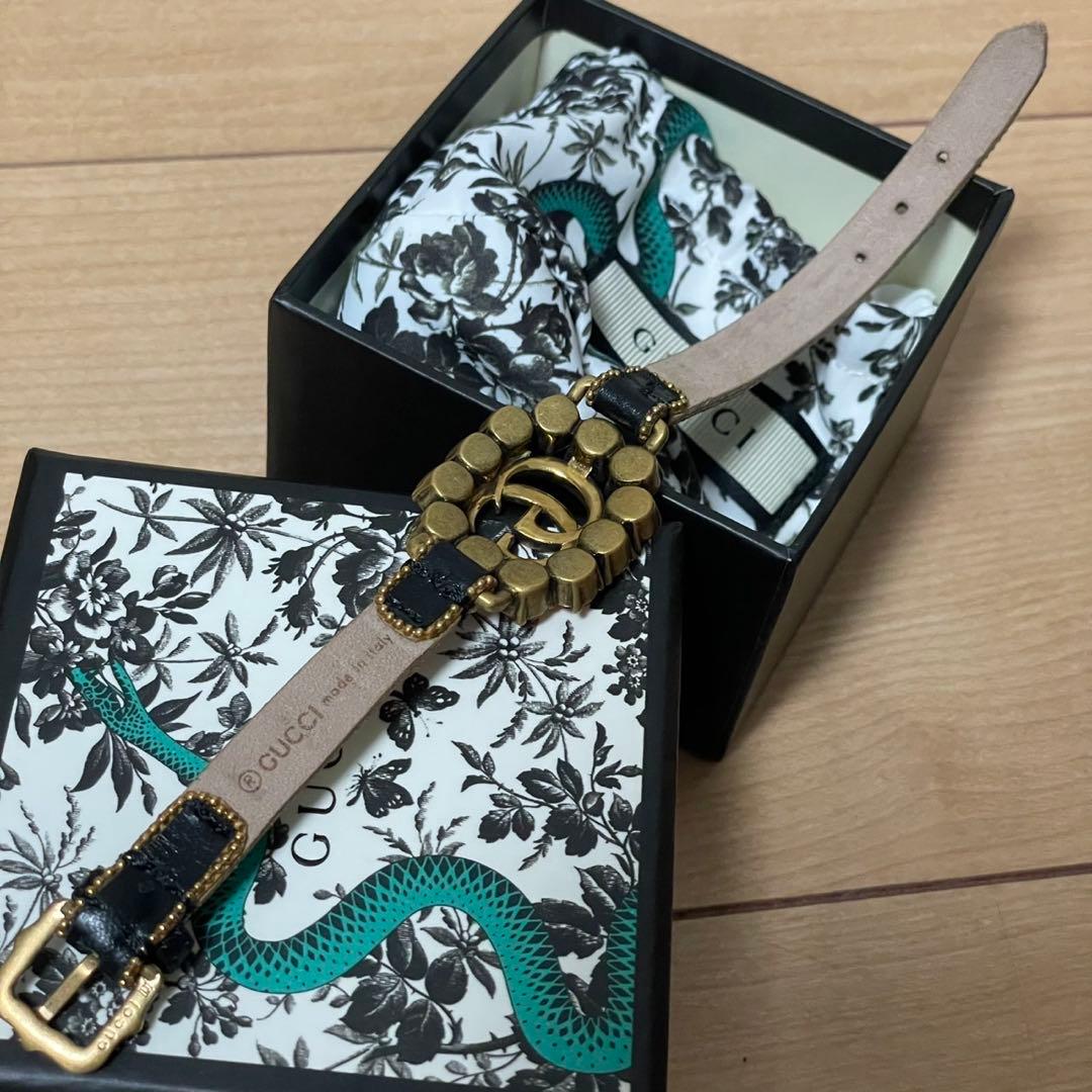 ✨️極美品✨️ GUCCI バングブレスレット マルチカラー GGロゴ 箱付き