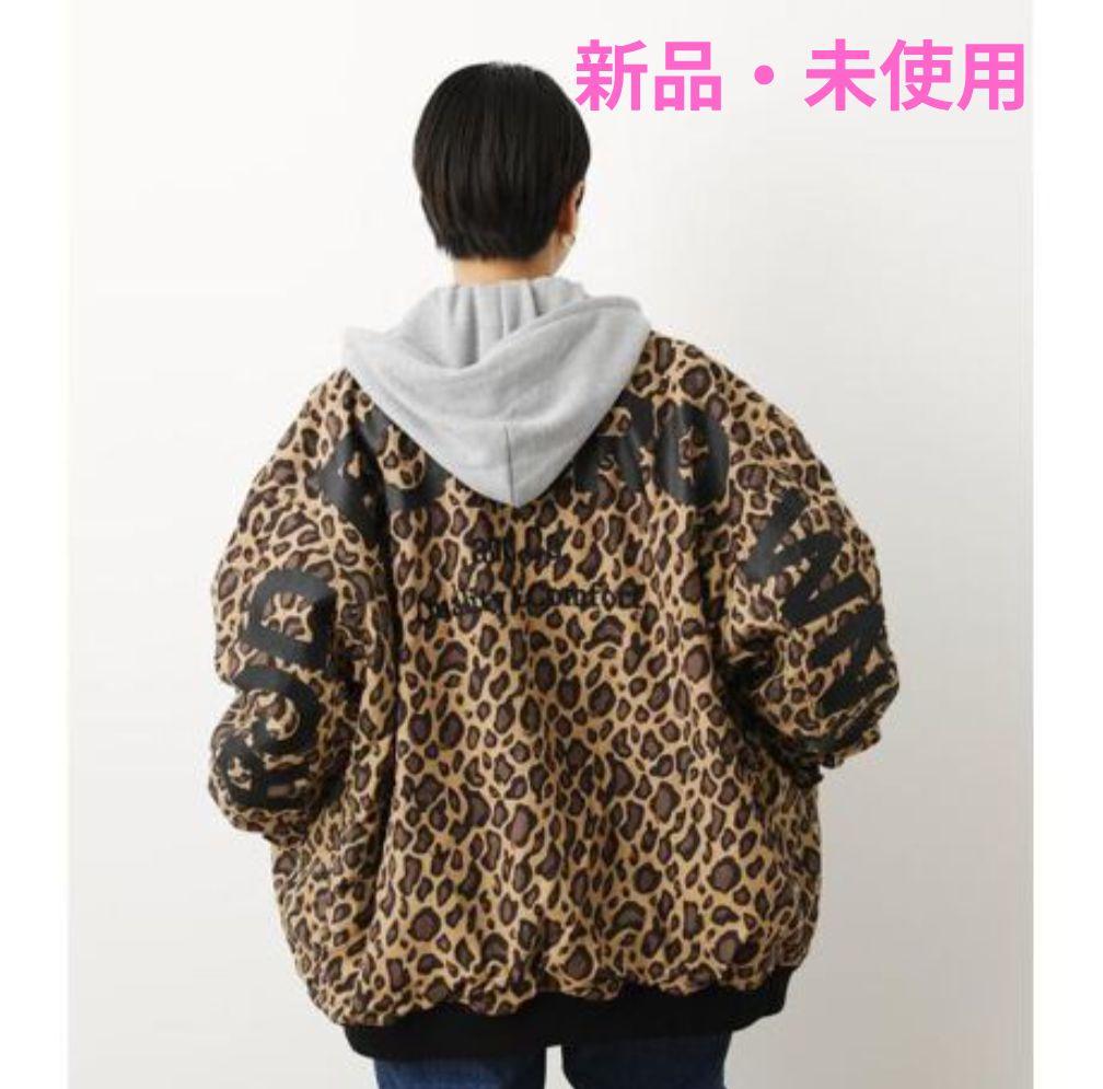 ロデオクラウンズ　HOODED BIG　レオパード柄 ブルゾン　RCWB