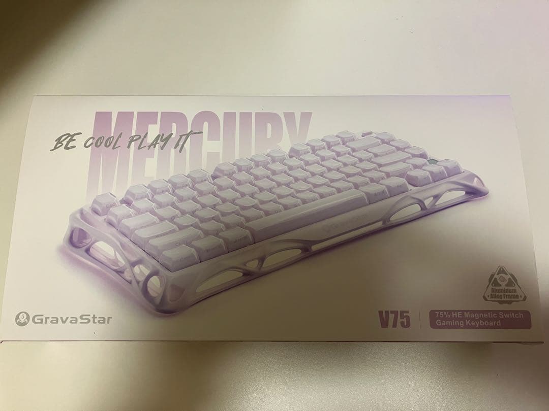 GravaStar Mercury V75 ホワイト ラピトリキーボード