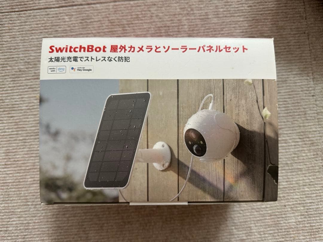 SwitchBot屋外カメラ(ソーラーパネル付き)未使用