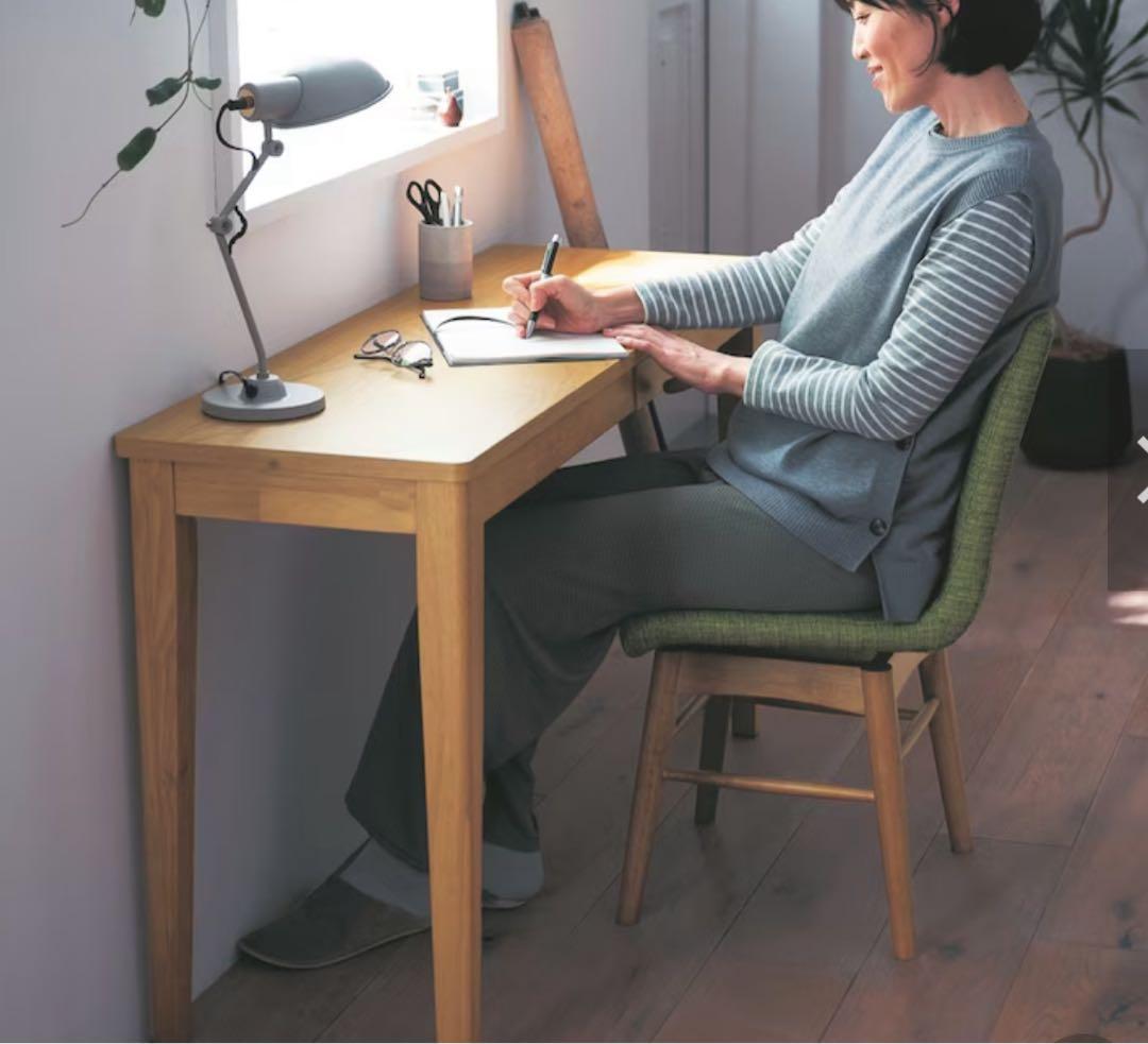 【美品】ベルメゾン パソコンデスク 木製 ナチュラル 学習机 100×40 cm