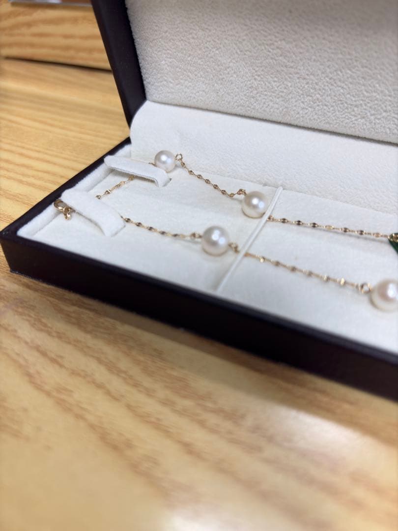 ESTELLE パールネックレス K10 使用2回 美品 ケース付き