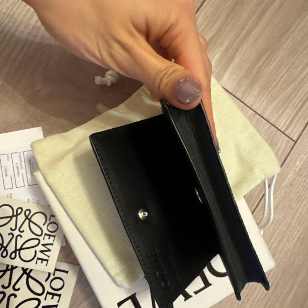 LOEWE ソフトグレインカーフ アナグラム ビジネスカードホルダー 名刺入れ