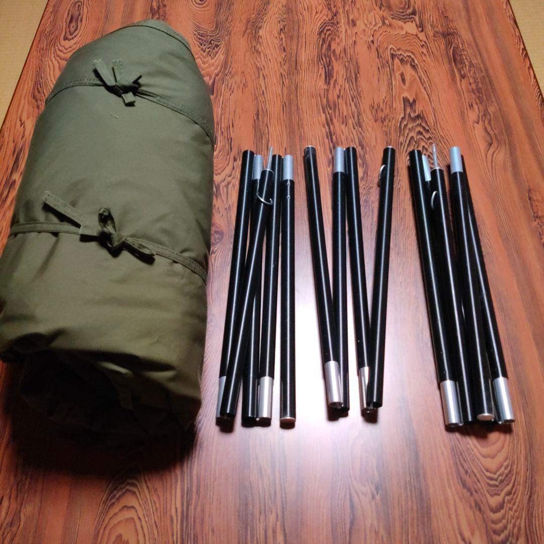 ワックWAQアルファTC ソロテント ワンポール ティピー オリーブグリーン二股