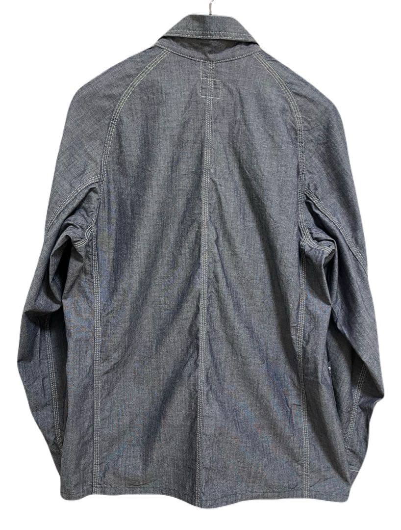 【新品】POST O'ALLS カバーオール シャンブレー USA製 Lサイズ