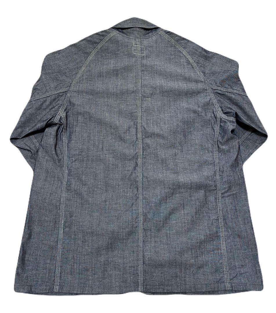 【新品】POST O'ALLS カバーオール シャンブレー USA製 Lサイズ