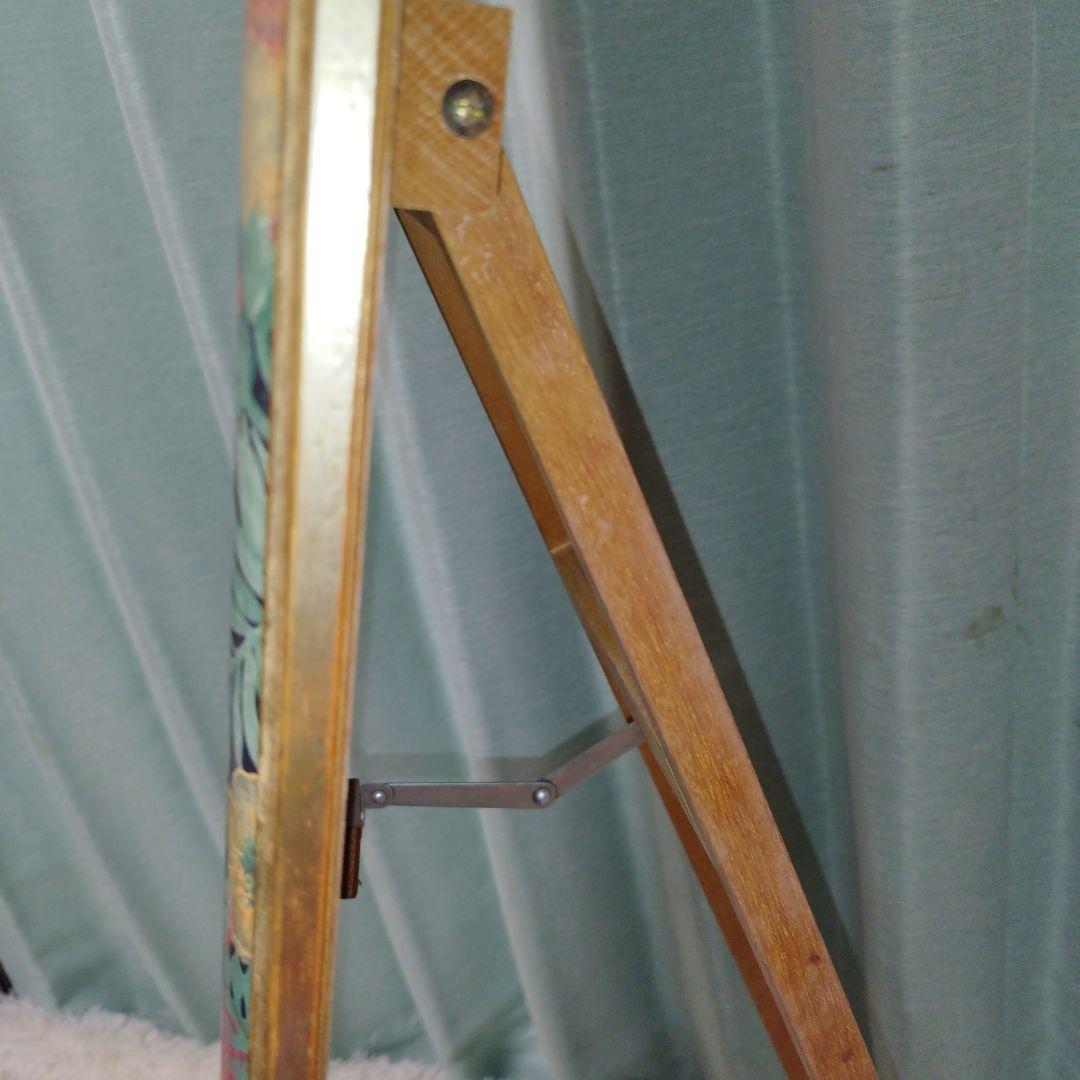 レトロ　スタンドミラー　塩川光明堂