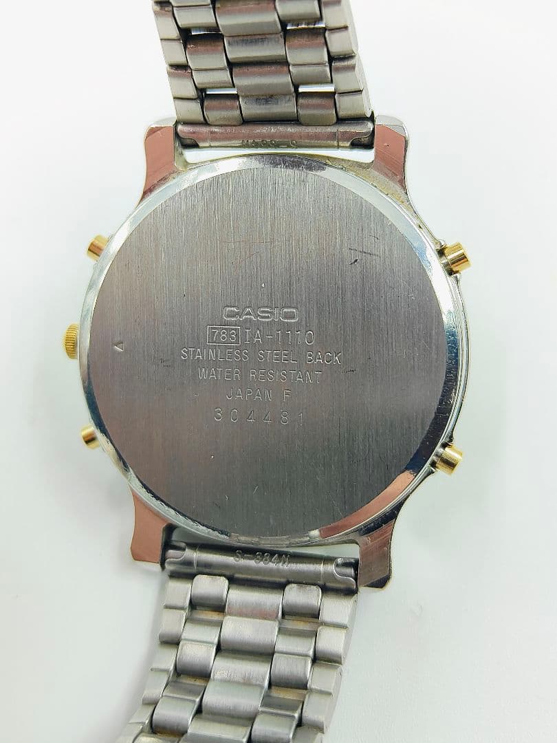 CASIO IA-1110 デジタルとアナログ腕時計