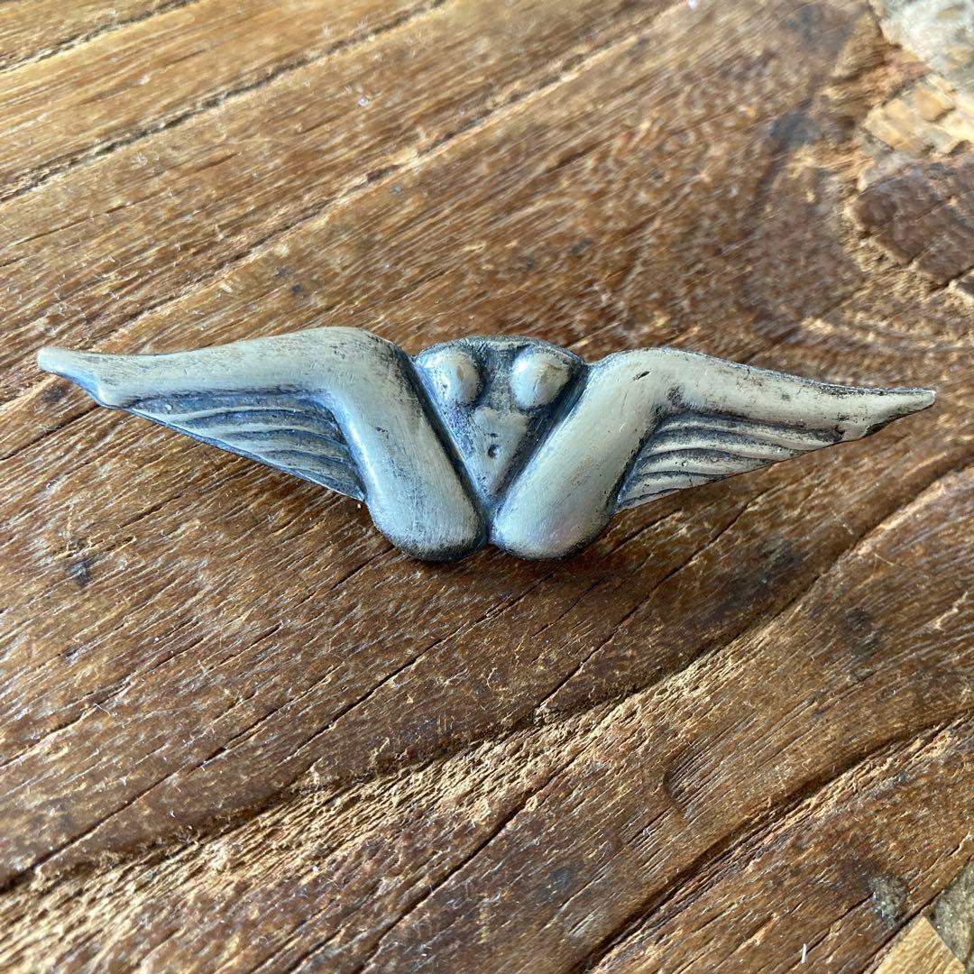 50's 60's ヴィンテージ　ピン　ブローチ　BUSH PILOT バイカー