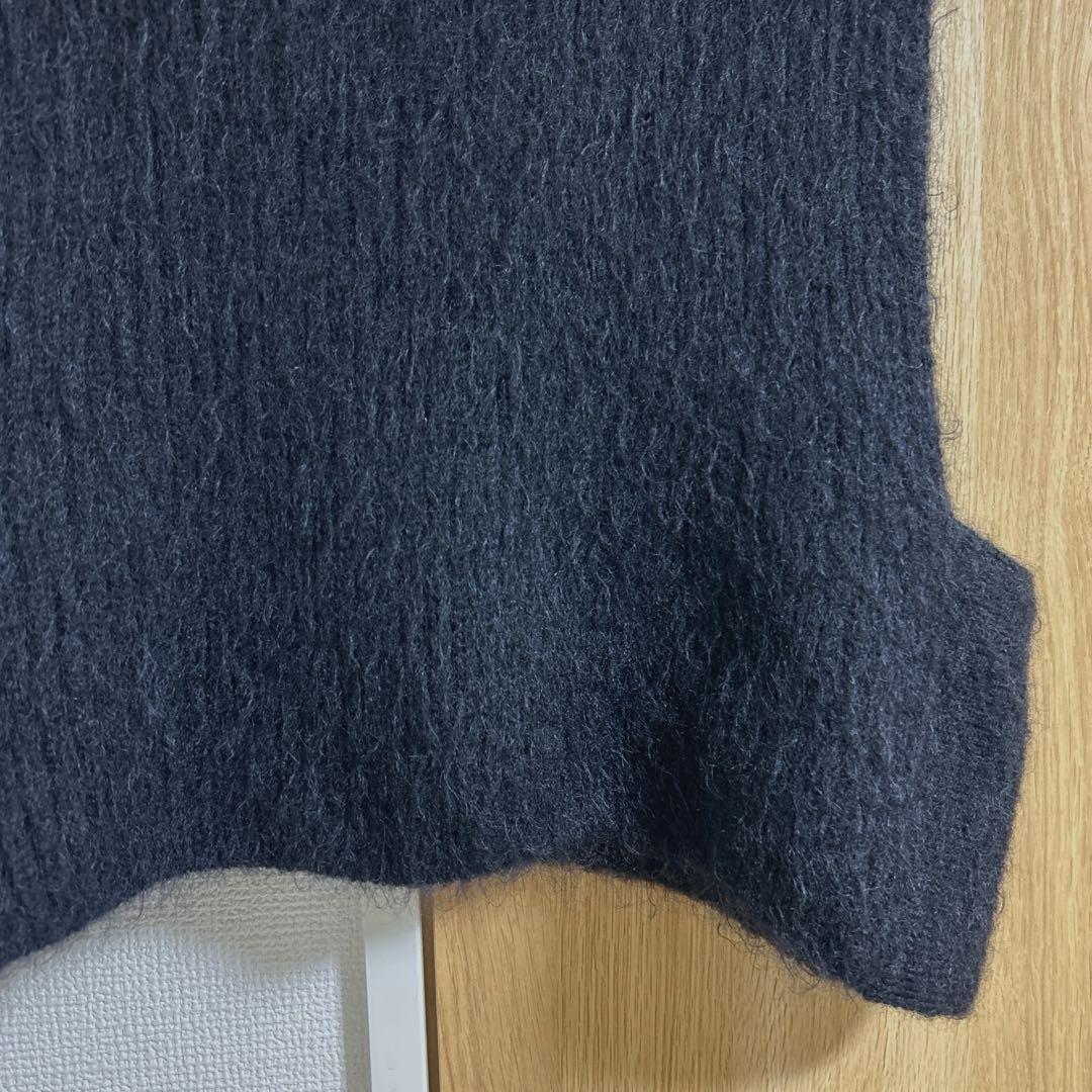 美品 22AW HYKE ハイク モヘア ニットベスト 黒