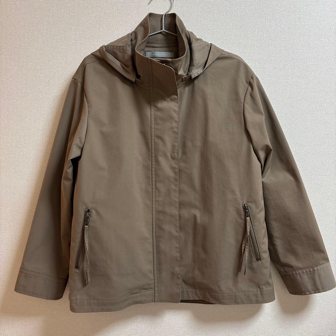 セオリーリュクス　美品ジャケット　ブルゾン　ブラウン　ベージュ　38号　シンプル
