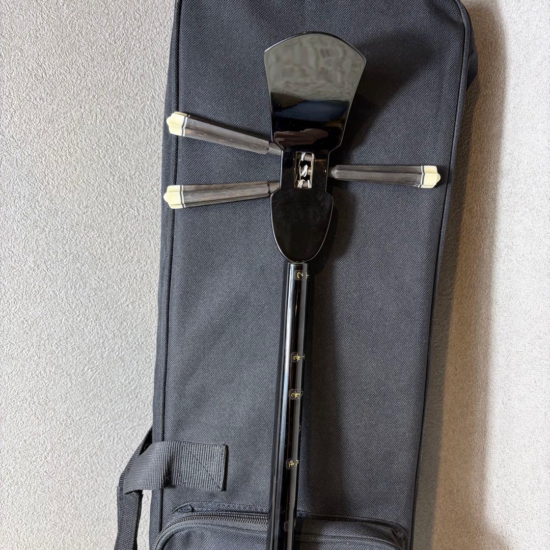 【極美品】沖縄三線 蛇皮 本革 民謡楽器 民謡 和楽器 三線 付属品多数