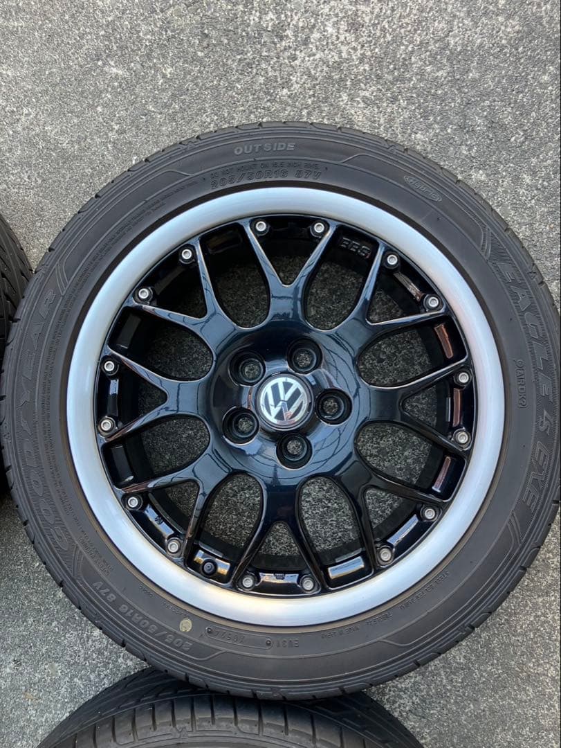 VW6Rポロ使用／VWゴルフ4純正 BBSホイール & タイヤセット