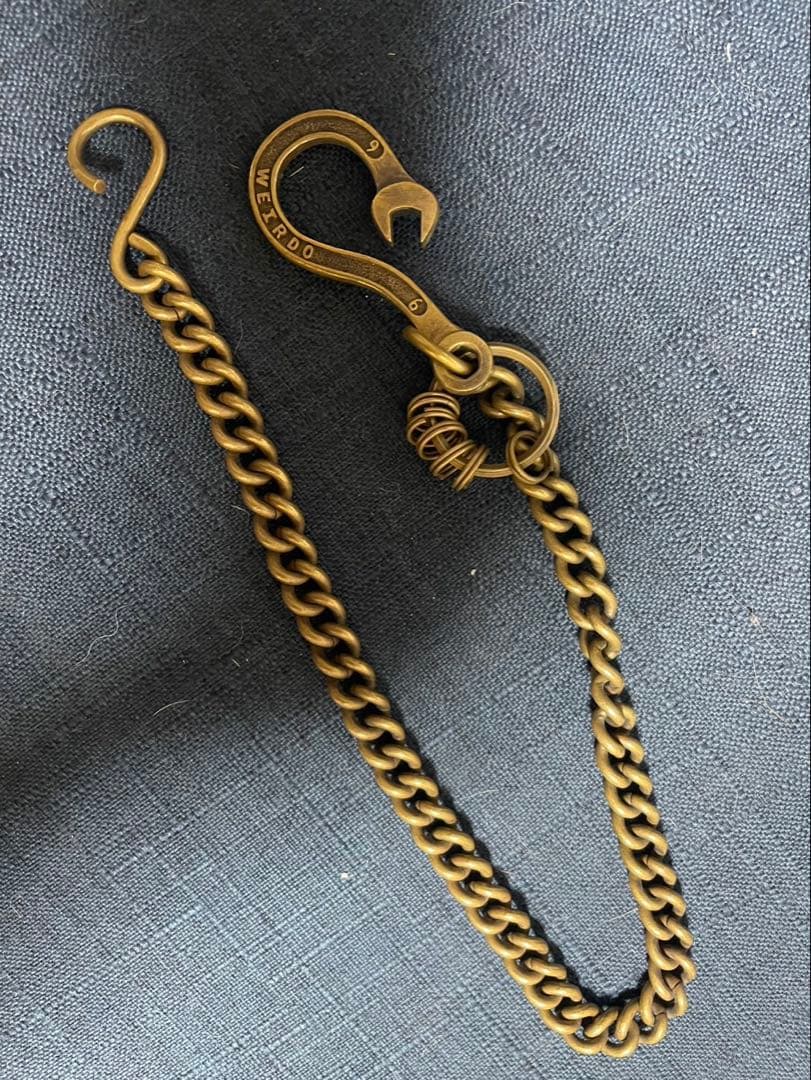 ウィアード　WEIRDO ウォレットチェーン　真鍮