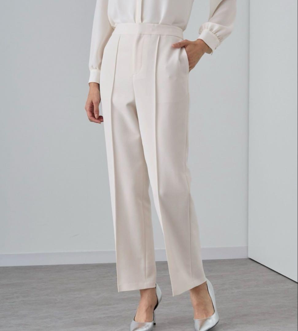 ANAYI コンパクトストレッチテーパードパンツ