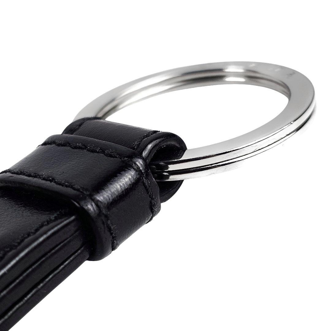 美品 プラダ PRADA キーリング バッグチャーム キーホルダー ブラック