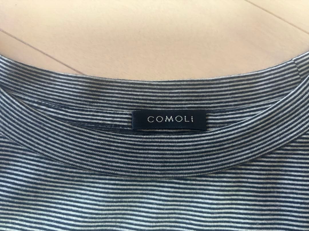 だ*ら様 comoli ウール天竺 長袖クルー サイズ3 border