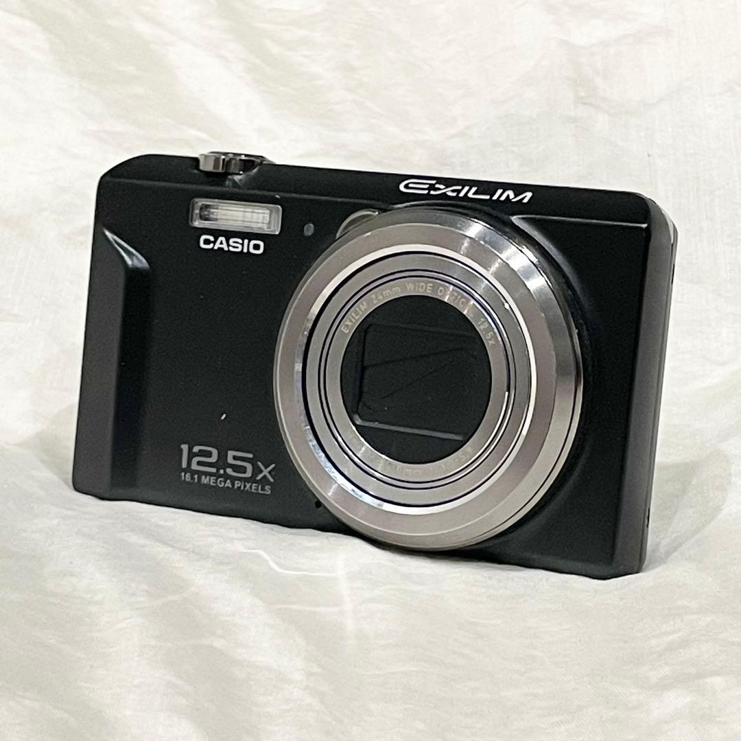 【美品】 CASIO EXILIM EX-ZS160 ブラック デジタルカメラ