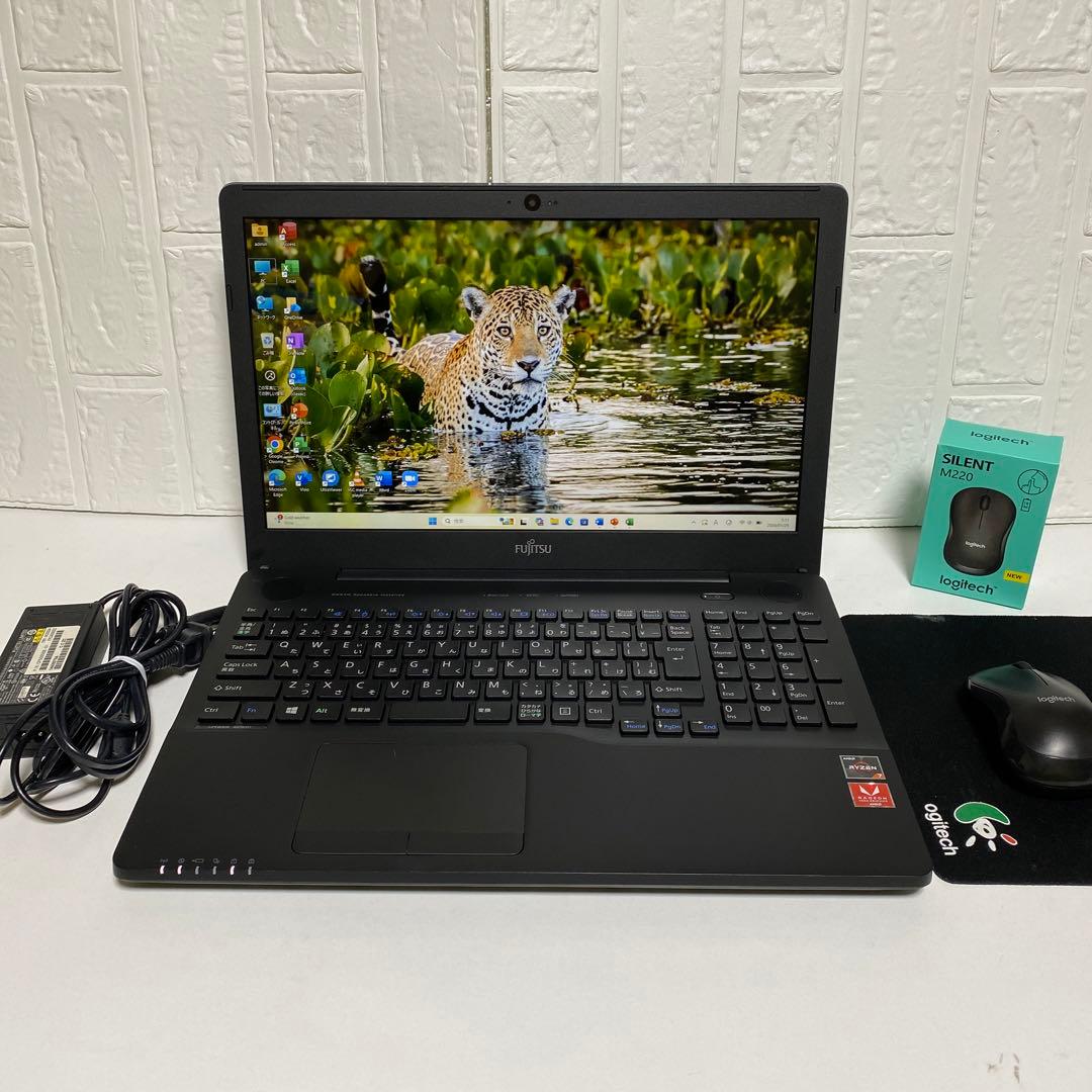 Windows11 オフィス付きRYZEN7 SSD256GB 富士通ノートPC