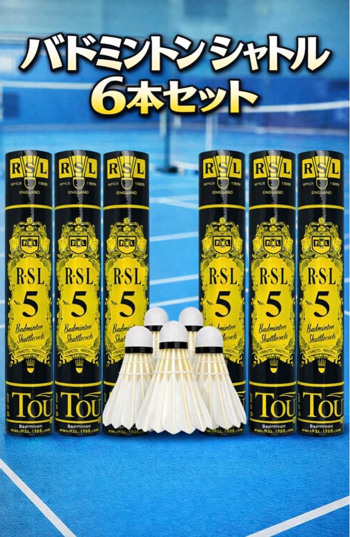 C*u様 ❣️新春初売❣️RSL 5 バドミントンシャトル 6本セット(72個)