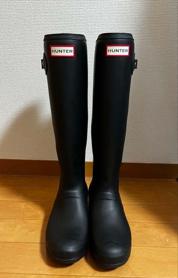 HUNTER オリジナルツアー ロングブーツ レインブーツ UK6 ブラック