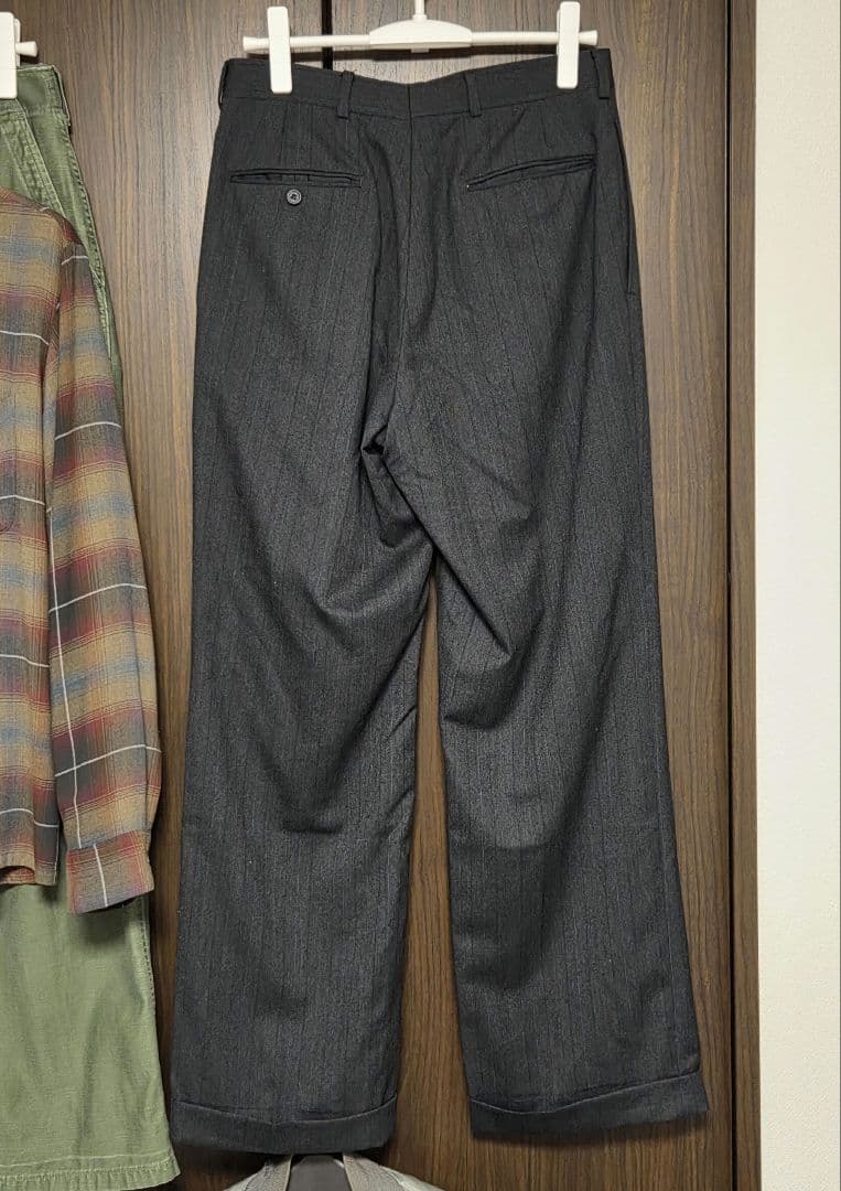 50s 60s usa ヴィンテージ　スラックス　ストライプ　ワイド　絣