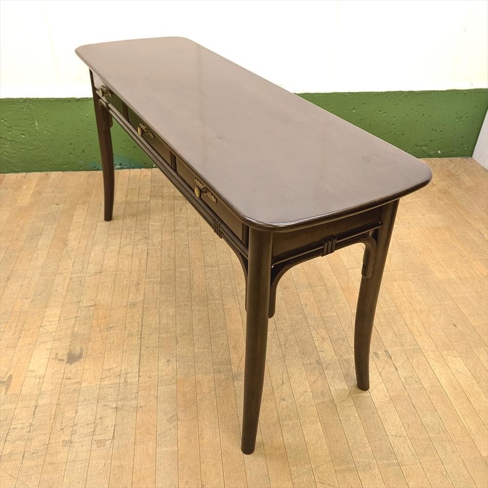 カリモク　デスク　机　コンソール　作業台　サイドテーブル　引き出し　ヨーロピアン